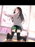 ニーソはいた女の子の足がエロすぎる　絶対領域のエロス_5
